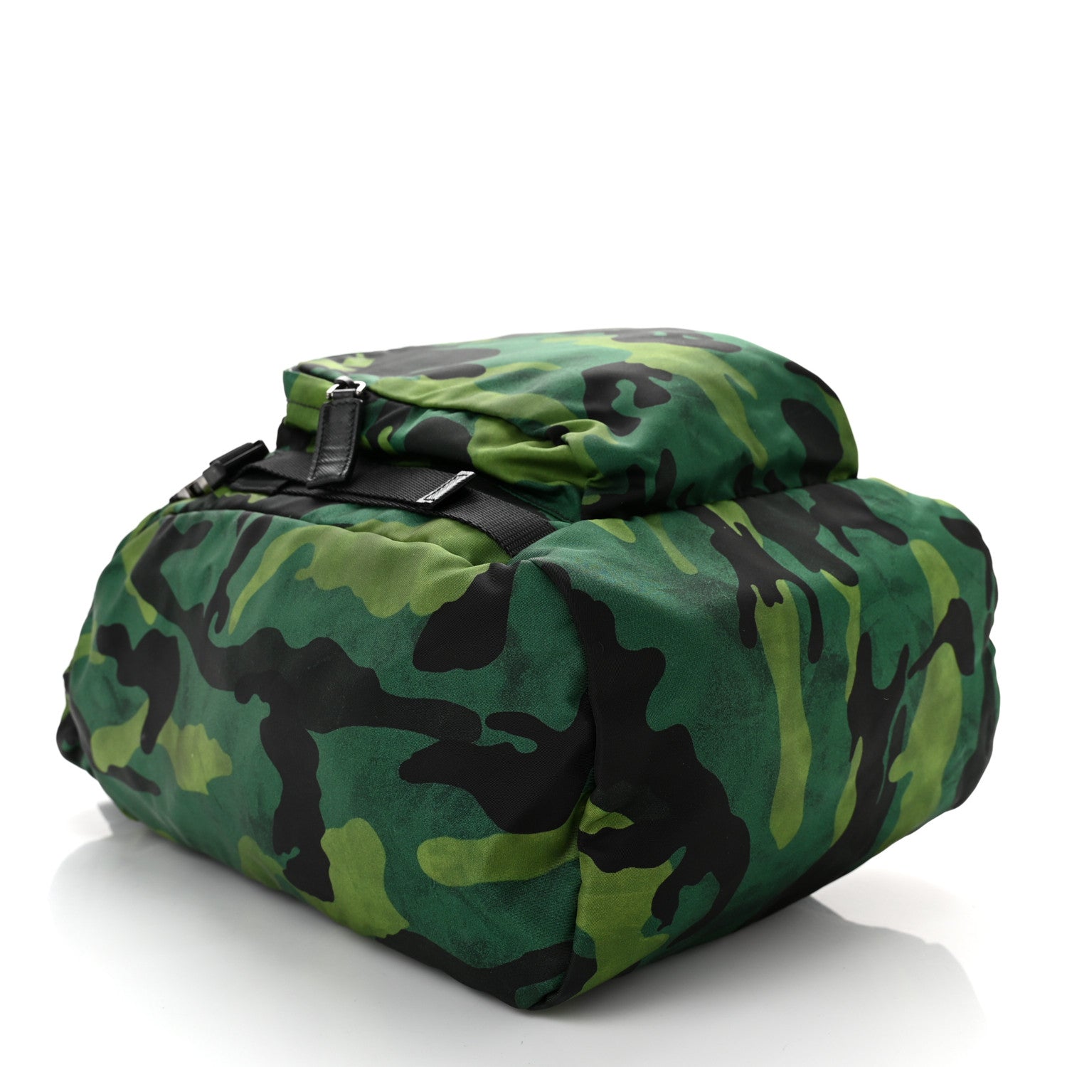 Prada Tessuto Nylon Camouflage Print Double Buckle Backpack Mimetico 4 of 9