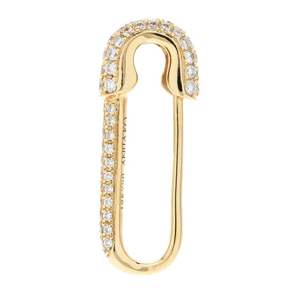 Anita Ko 18K Yellow Gold Diamond Mini Safety Pin Earring 3 of 5