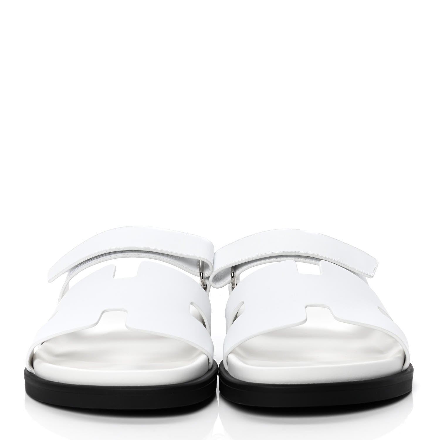 Hermes Calfskin Mens Chypre Sandals 43 White 2 of 4