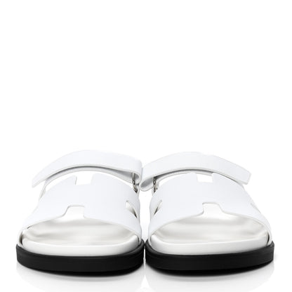Hermes Calfskin Mens Chypre Sandals 43 White 2 of 4