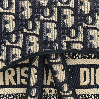 Christian Dior Oblique Slim Saddle Pouch Blue 8 of 11