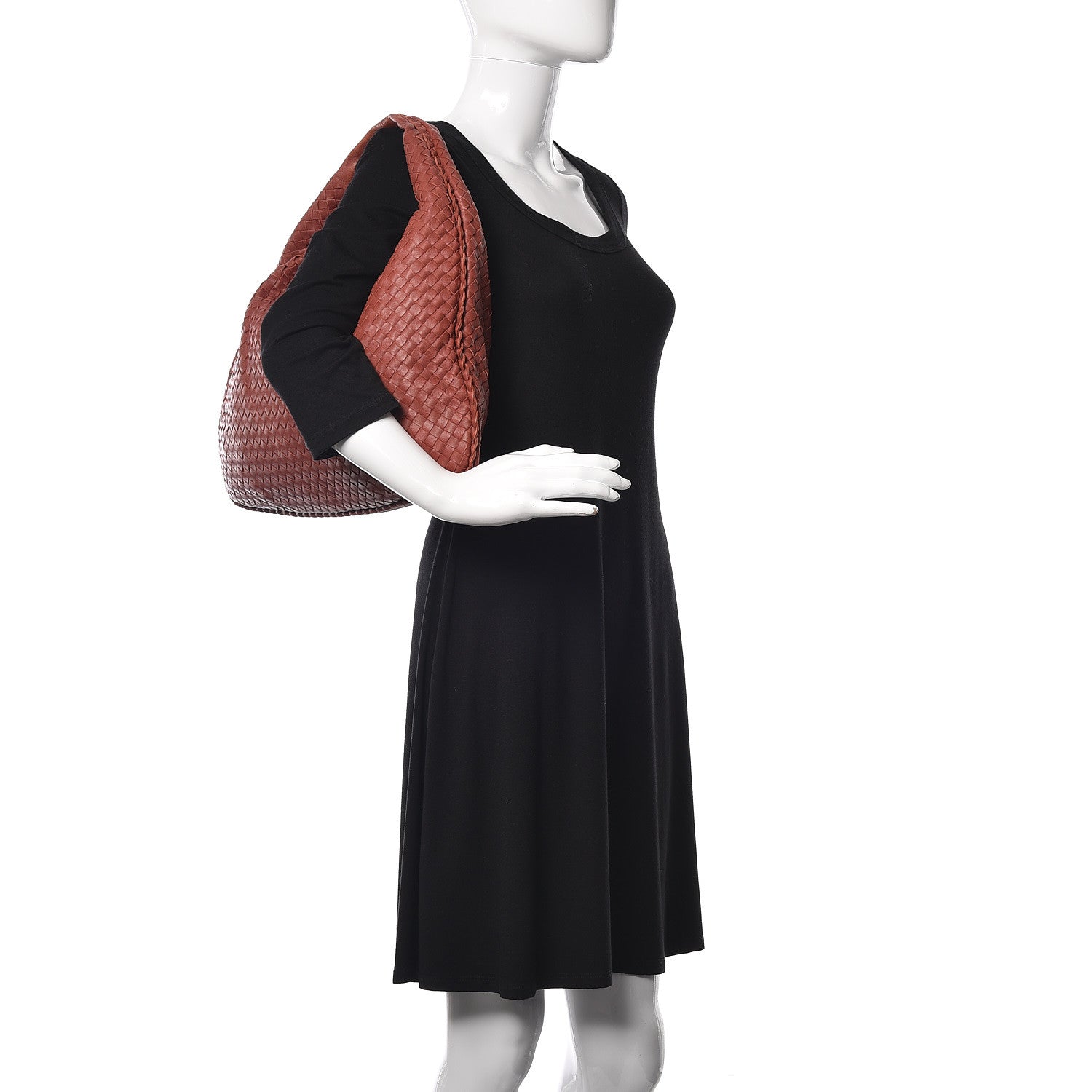 Bottega Veneta Nappa Intrecciato Large Veneta Hobo Brique 2 of 15