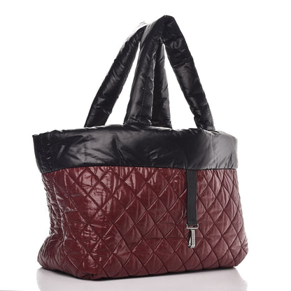 Chanel Nylon Quilted Medium Coco Cocoon Reversible Tote Black 4 of 9