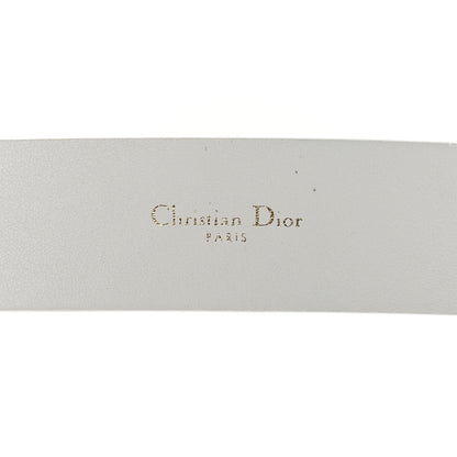 Christian Dior Calfskin 30 Montaigne Belt 85 34 White 4 of 9