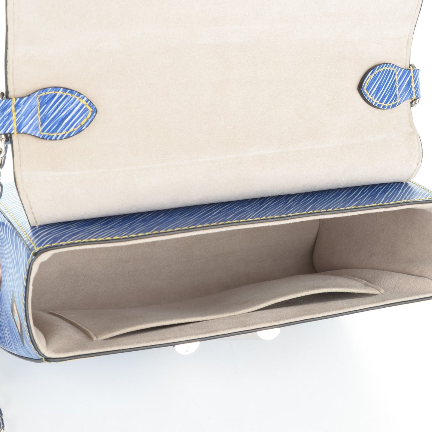 Epi Azteque Twist Shoulder Bag MM Denim Light