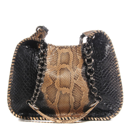 Prada Python String Shoulder Bag Bronzo Black 1 of 8