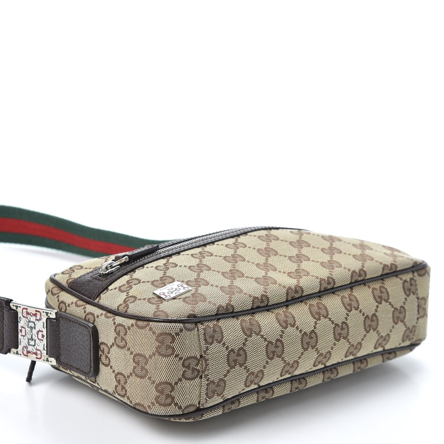 Monogram Signature Web Camera Bag Brown