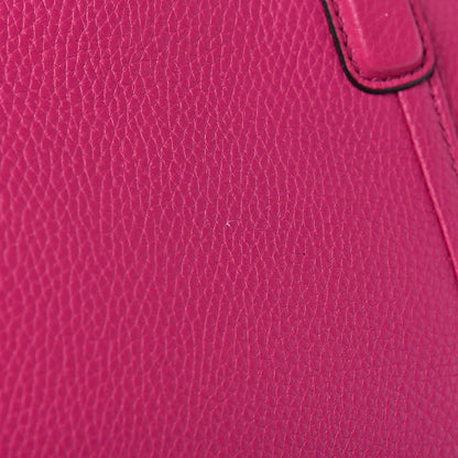 Gucci Pebbled Calfskin Small Soho Top Handle Bag Bright Bougainvillea 9 of 12