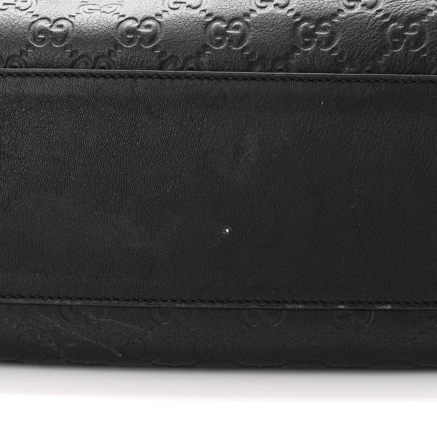 Gucci ssima Medium Zippered Shopping Tote Black 18 of 20