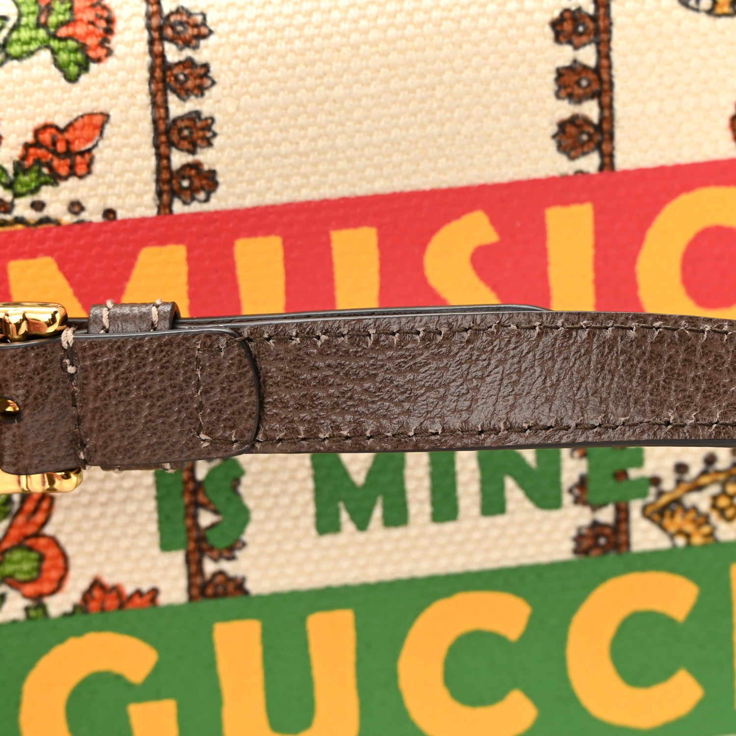 Gucci Canvas Calfskin 100 Centennial Music Beauty Case Multicolor 13 of 13