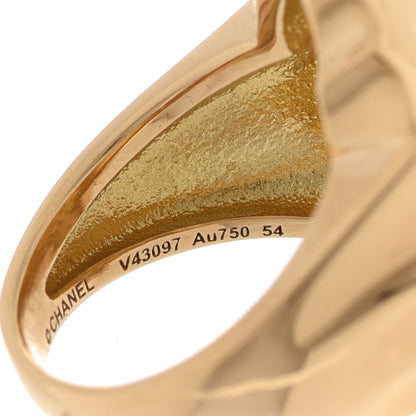 Chanel 18K Yellow Gold Sous Le Signe Du Lion Ring 52 6 4 of 4