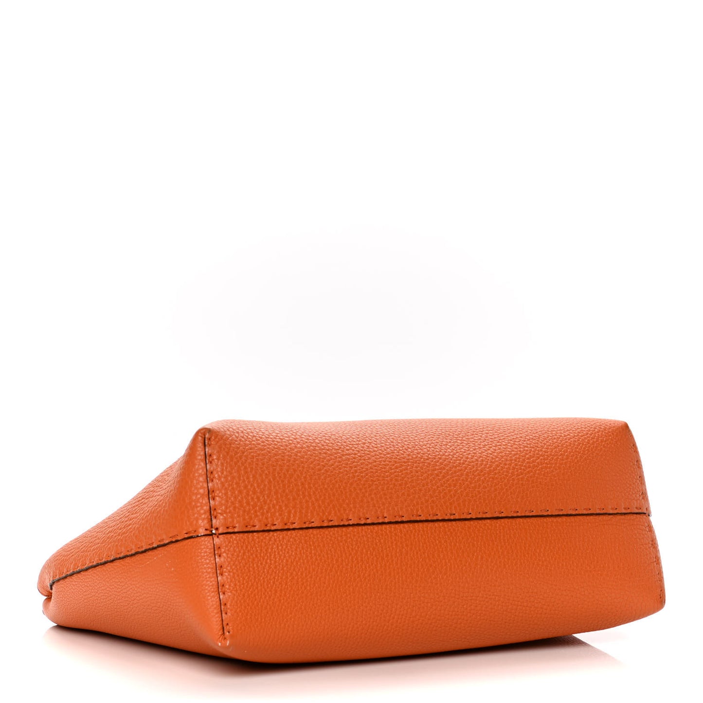 Cuoio Romano Selleria Bi-Color Carla Shopping Tote Orange Stone