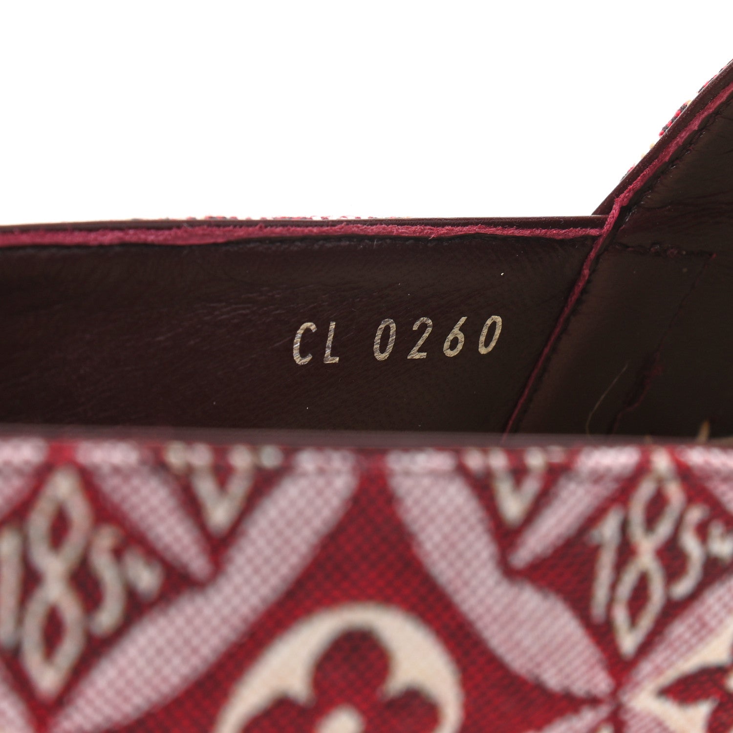 Louis Vuitton Jacquard Since 1854 Starboard Espadrille Flats 37.5 Bordeaux 8 of 8