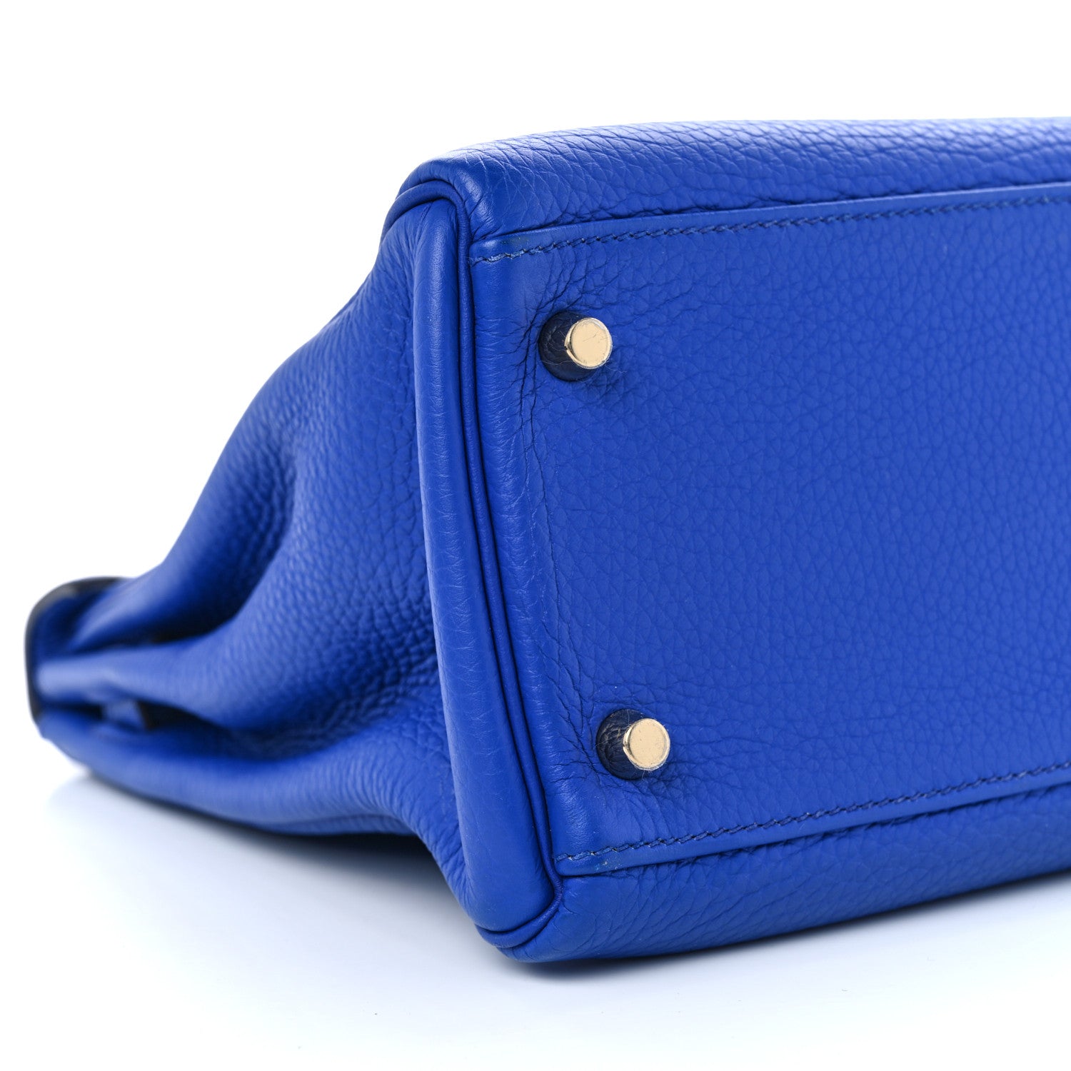 Hermes Taurillon Clemence Kelly Retourne 32 Bleu Electrique 9 of 13