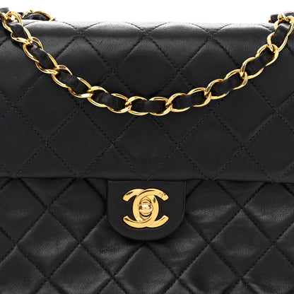 Chanel Lambskin Quilted Mini Square Flap Black 8 of 13