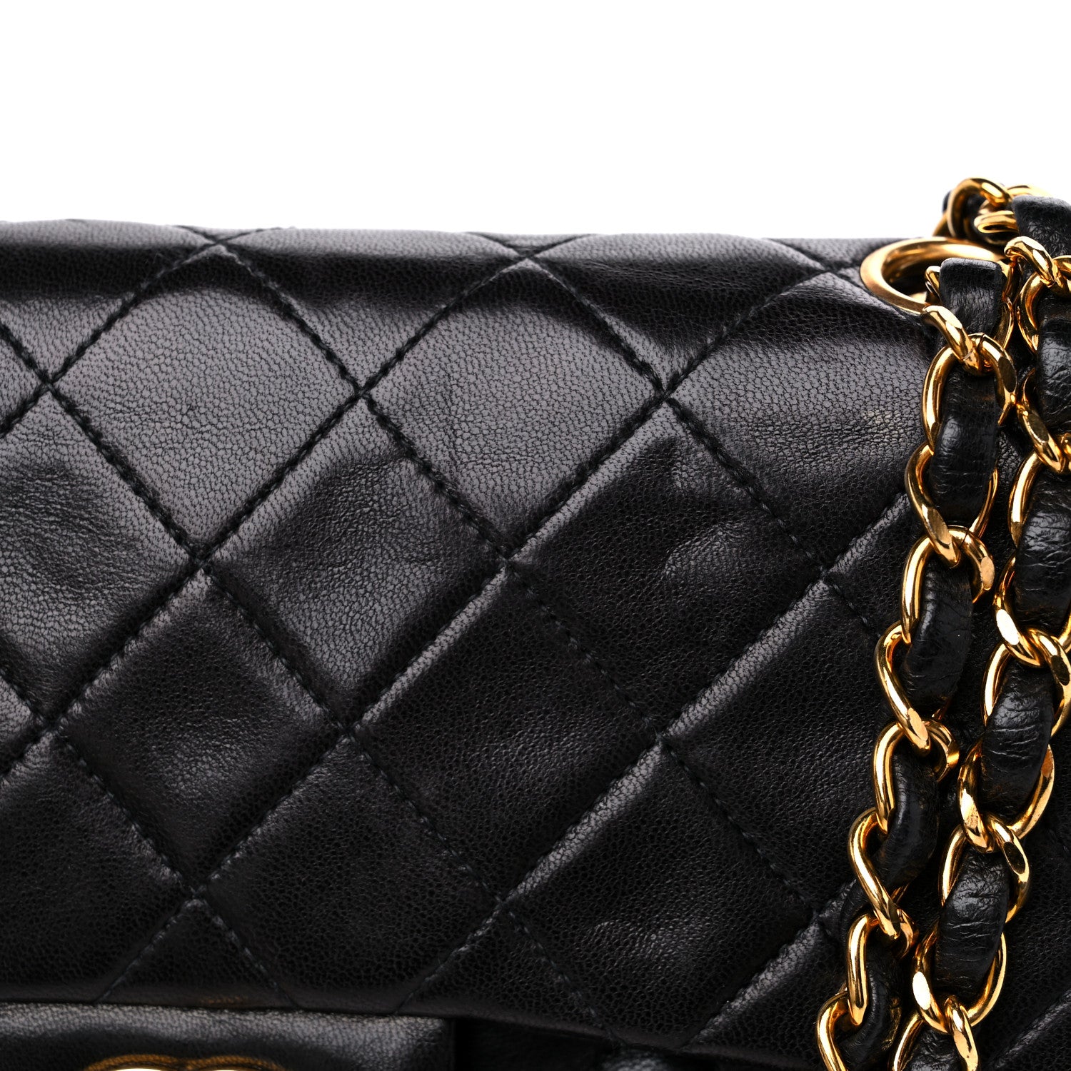 Chanel Lambskin Quilted Small Double Flap Black 14 of 14