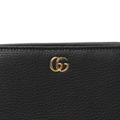 Gucci Dollar Calfskin GG Marmont Zip Around Wallet Black 9 of 11