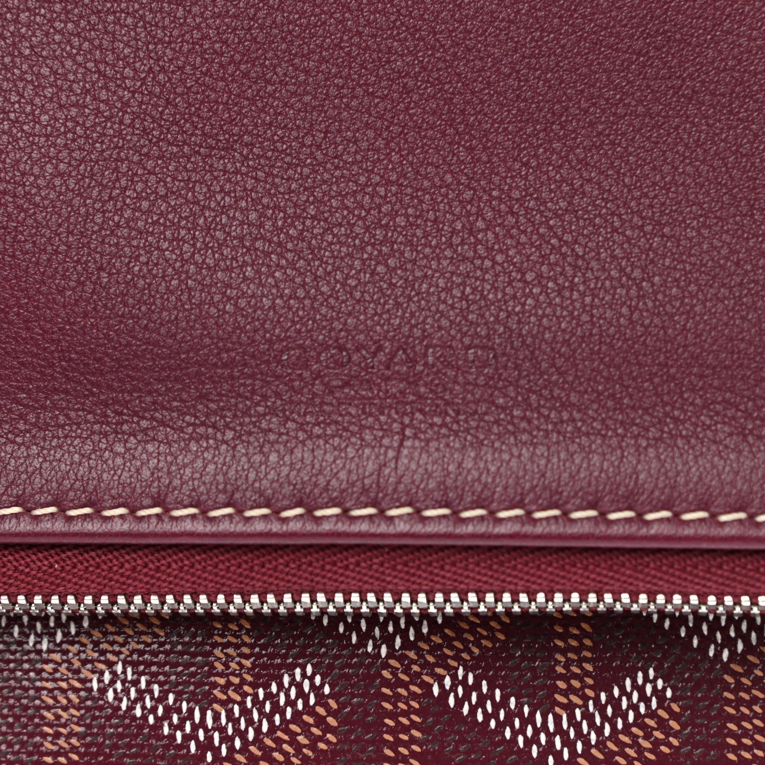 Goyard Goyardine Sainte Marie Soft Clutch Bordeaux 7 of 7