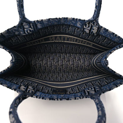 Christian Dior Oblique Velvet Medium Book Tote Blue Multicolor 5 of 11