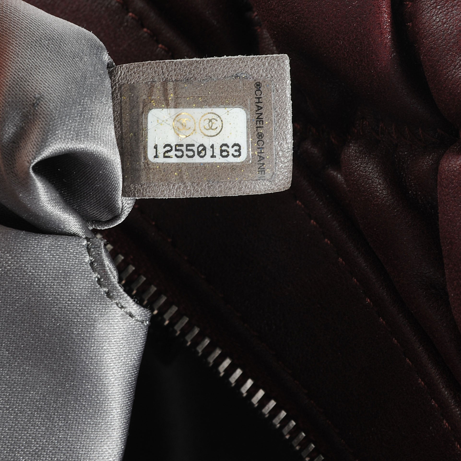 Chanel Leather Bubble Quilt Bowler Bordeaux 7 of 7