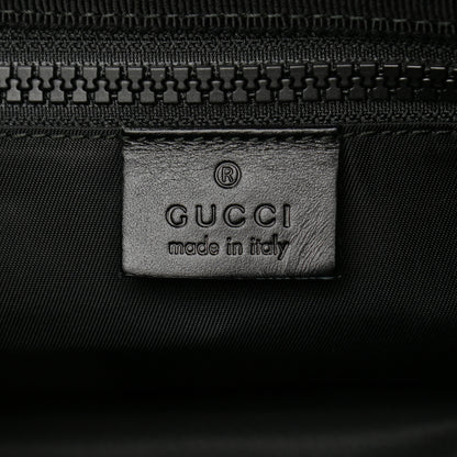 Gucci Techno Canvas Web L'Aveugle Par Amour Embroidered Double Buckle Backpack Black 6 of 12