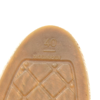Chanel Iridescent Goatskin Patent CC Espadrille Mules 39 Black 7 of 9