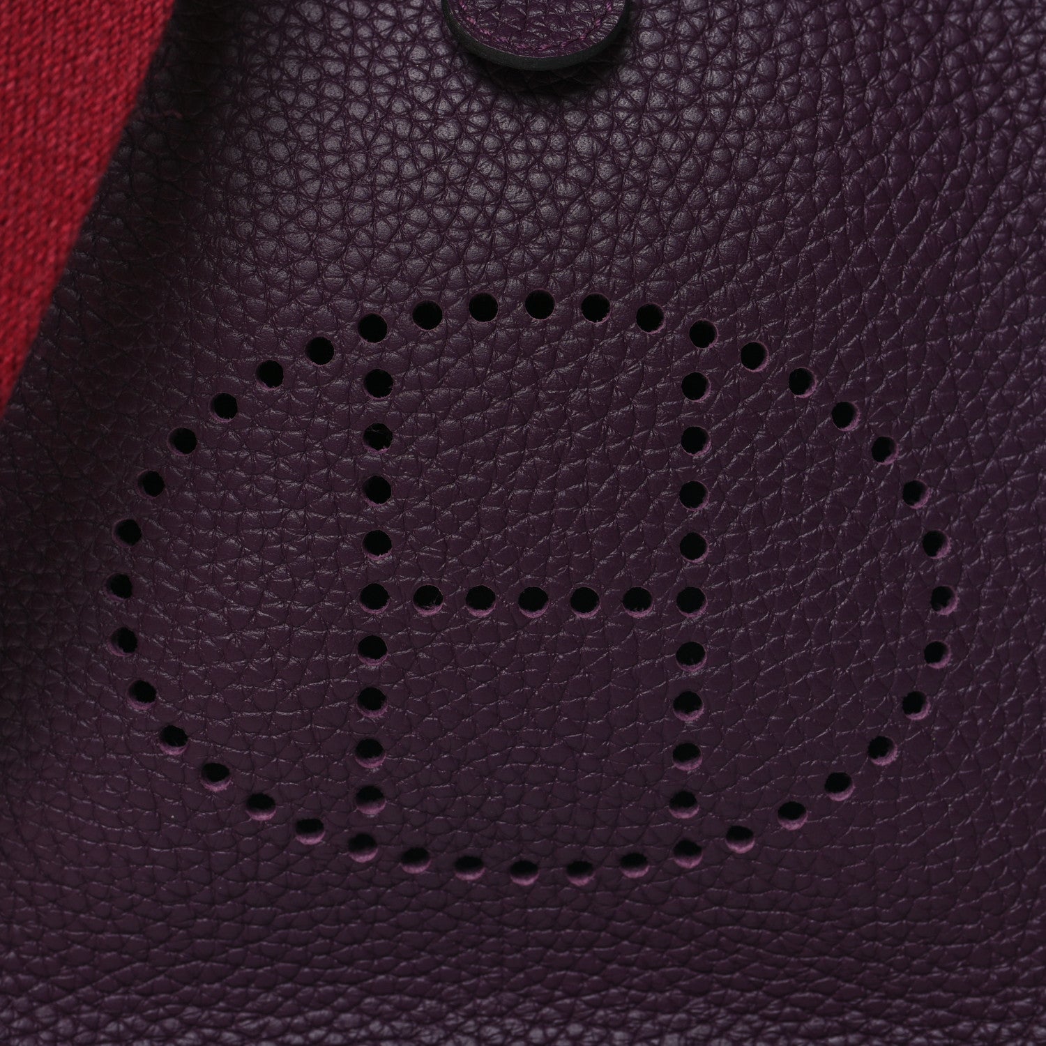 Hermes Taurillon Clemence Amazone Evelyne TPM Cassis Rouge Grenat 8 of 11