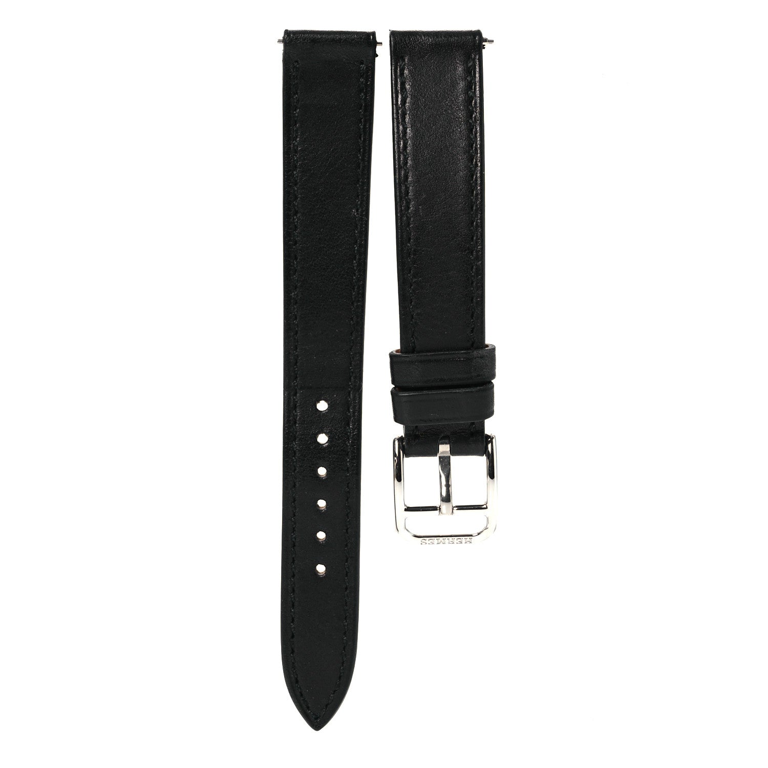 Hermes Swift Mini Heure H Single Tour Watch Strap SH Black 1 of 8