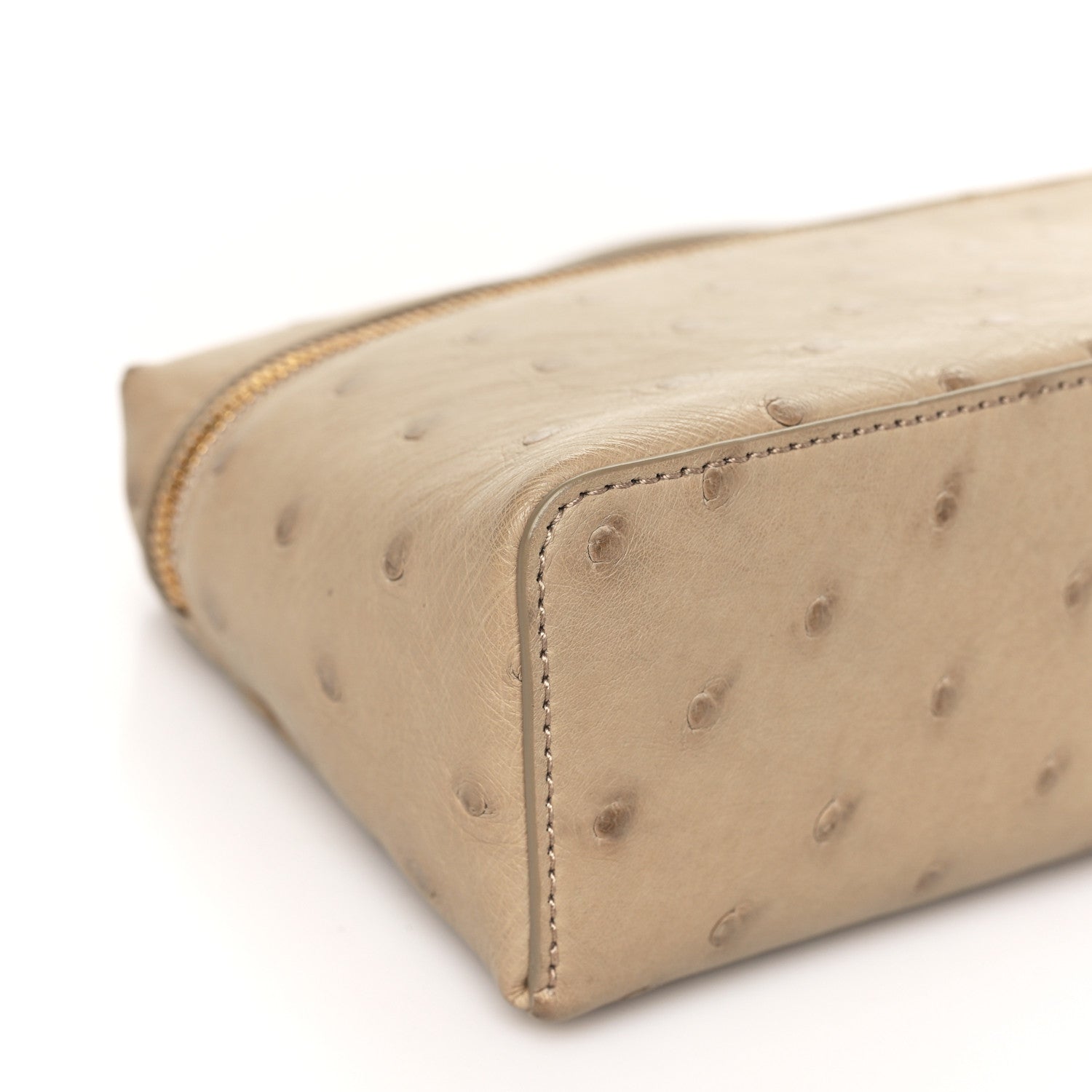 Loro Piana Ostrich L19 Extra Pocket Pouch Beige 9 of 10