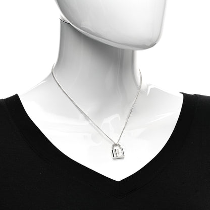 Tiffany Sterling Silver 1837 Lock Charm Pendant Necklace 2 of 4