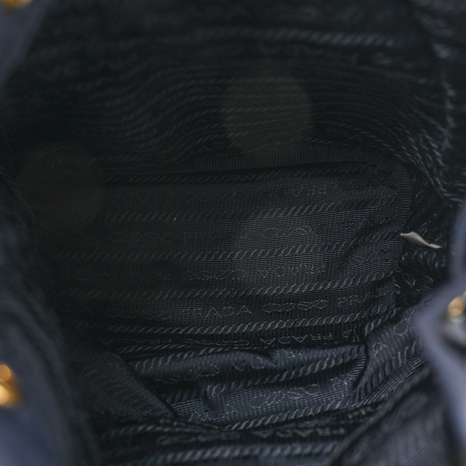 Prada Saffiano Tessuto Nylon Mini Bucket Crossbody Bag Navy 5 of 10