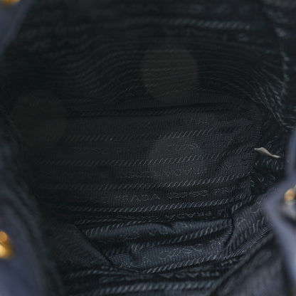Prada Saffiano Tessuto Nylon Mini Bucket Crossbody Bag Navy 5 of 10
