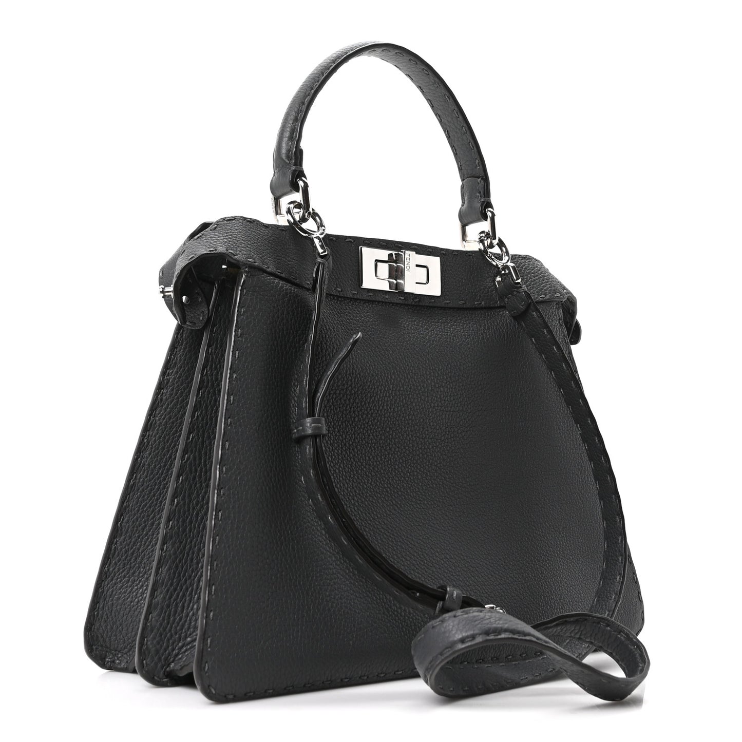 Cuoio Romano Selleria Chamois Medium Peekaboo I SEE U Satchel Asfalto Camelia