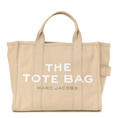 Marc Jacobs Cotton Canvas Medium The Traveler Tote Bag Beige 1 of 10