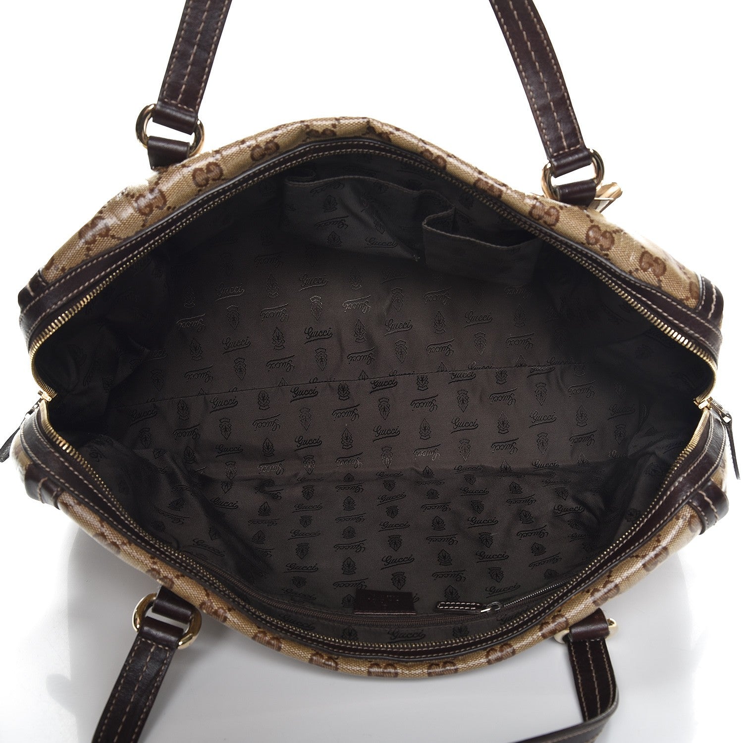 Gucci Crystal Monogram Large Duchessa Boston Dark Brown 5 of 13