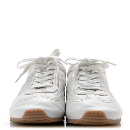 Hermes Supple Calfskin Master Sneakers 38 Beige Glaise 3 of 10