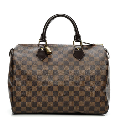 Louis Vuitton Damier Ebene Speedy 30 1 of 9