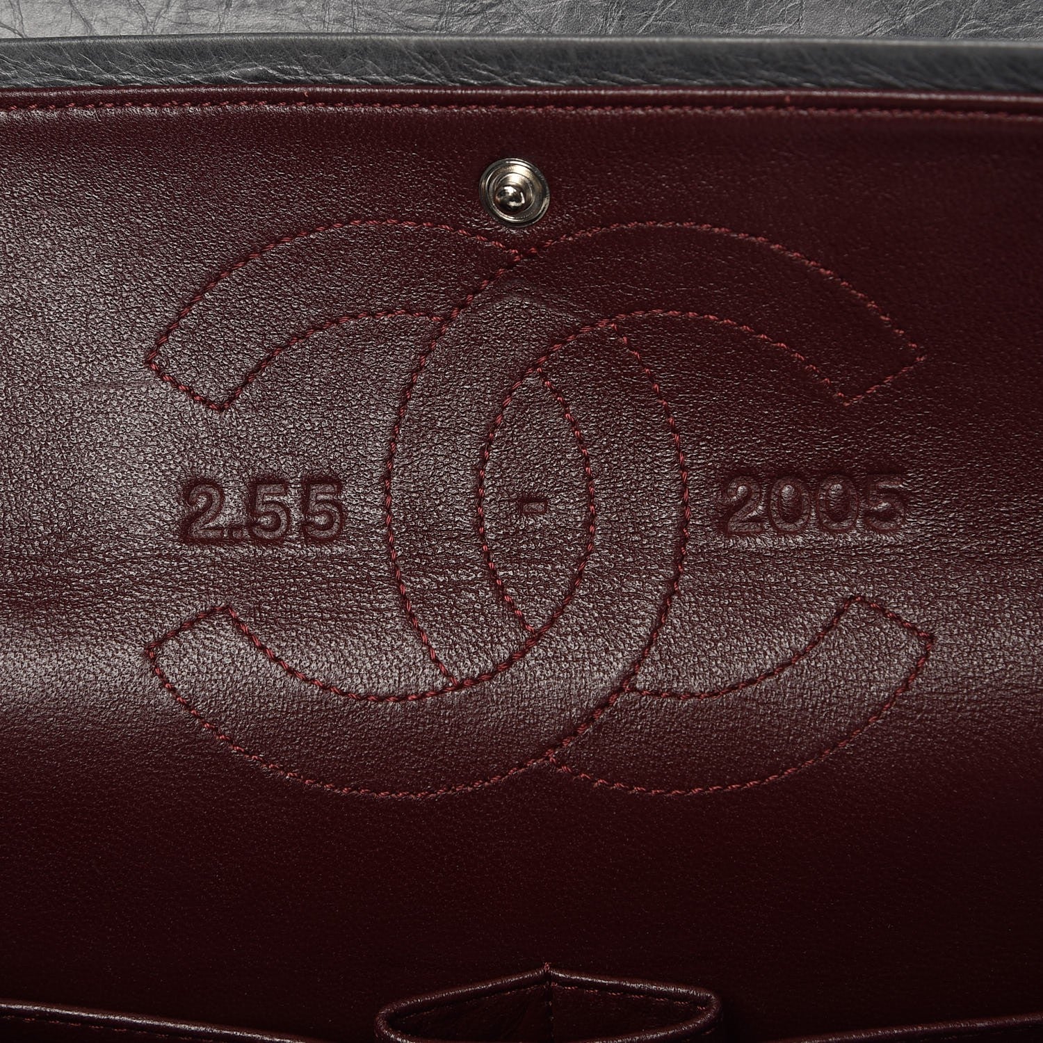 Chanel Aged Calfskin Quilted 50th Anniversary 2.55 Reissue Flap 226 Grey 6 of 13