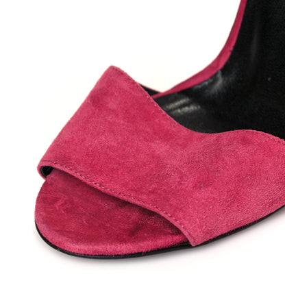 Gucci Suede Rooney Ankle Strap Sandals 36.5 Pink 8 of 9