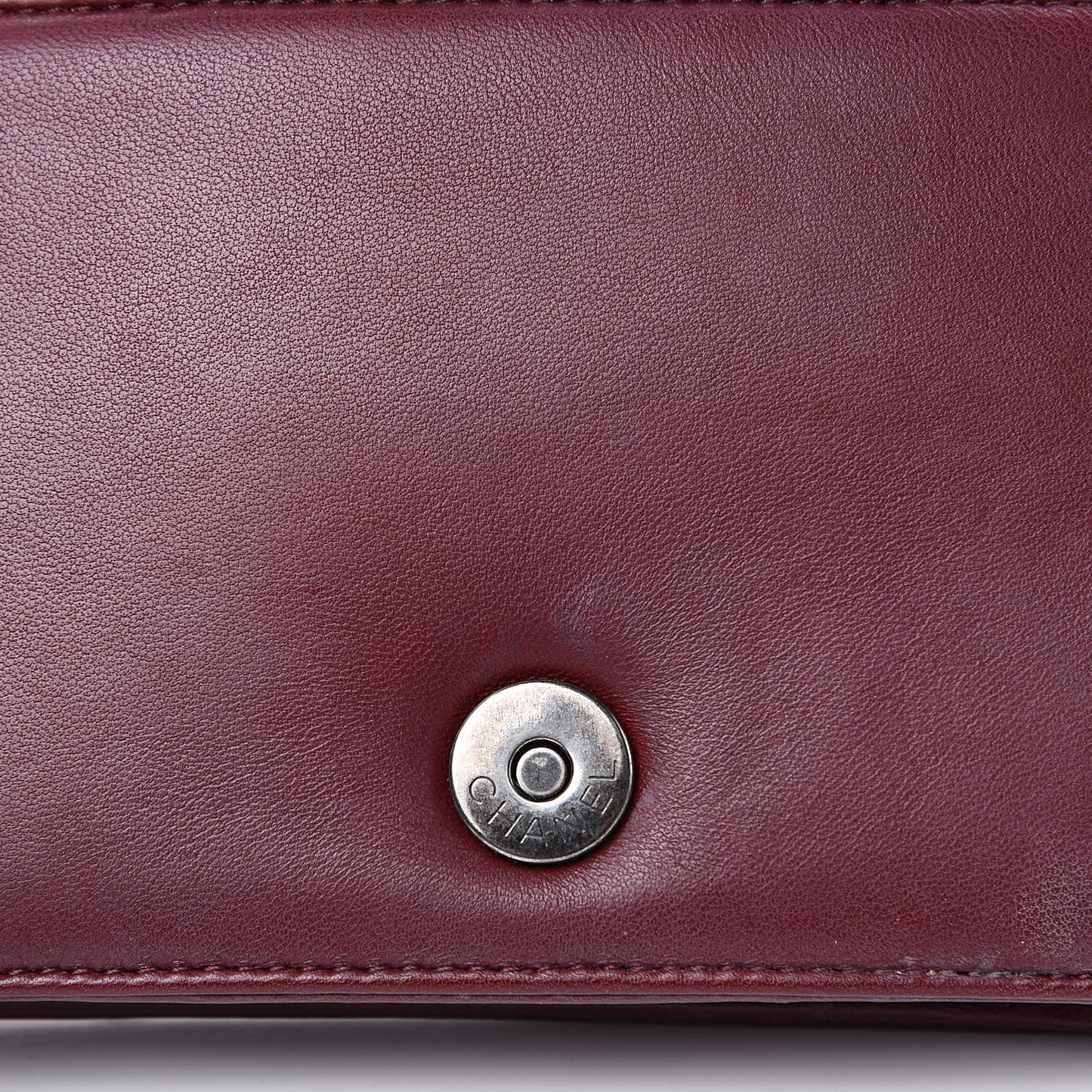 Lambskin Plexiglass Boy Brick Burgundy
