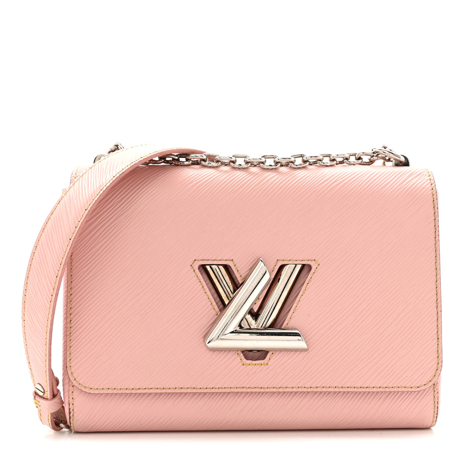 Louis Vuitton Epi Twist Shoulder Bag MM Rose Ballerine 1 of 13