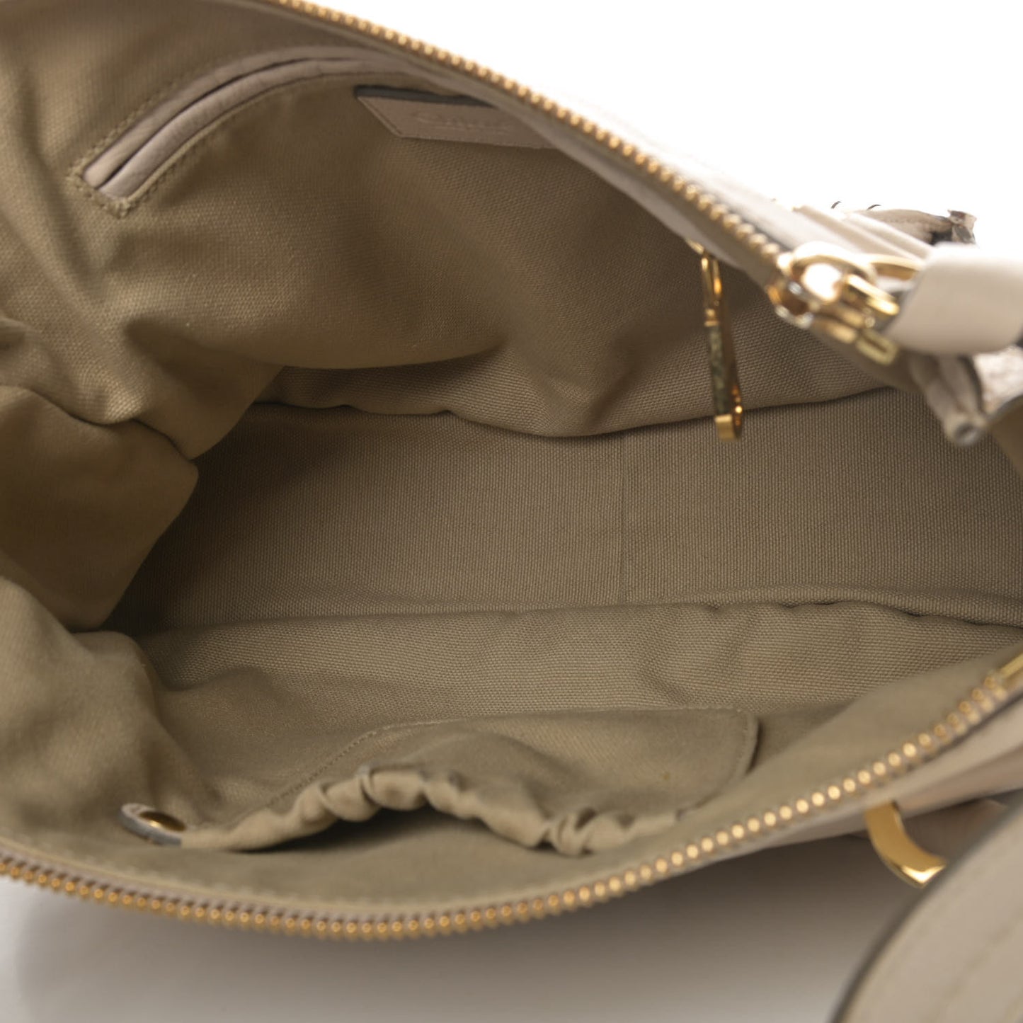 Calfskin Medium Marcie Nude Satchel Beige