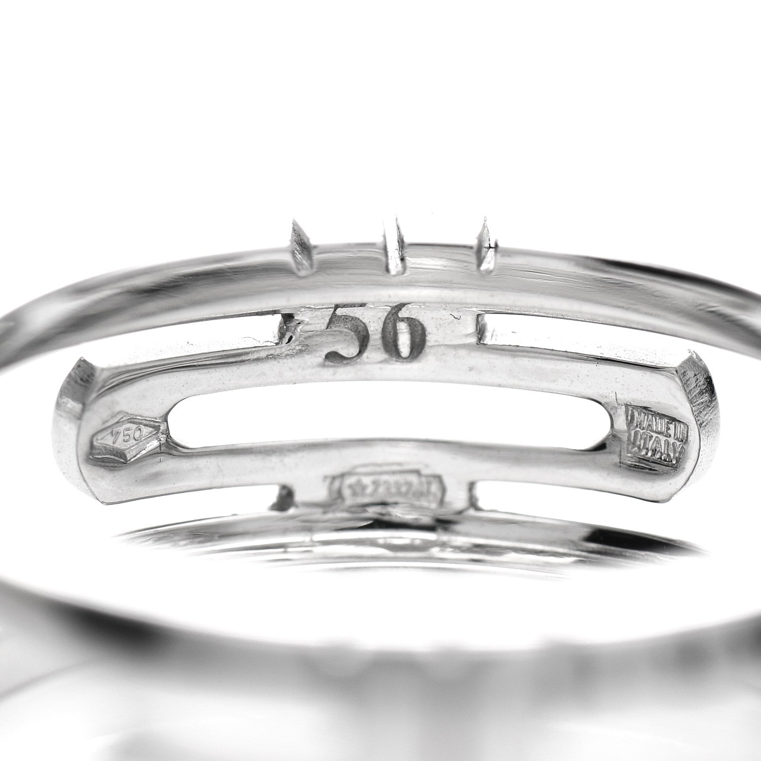 Bulgari 18K White Gold Wide Parentesi Band Ring 56 7.5 4 of 4