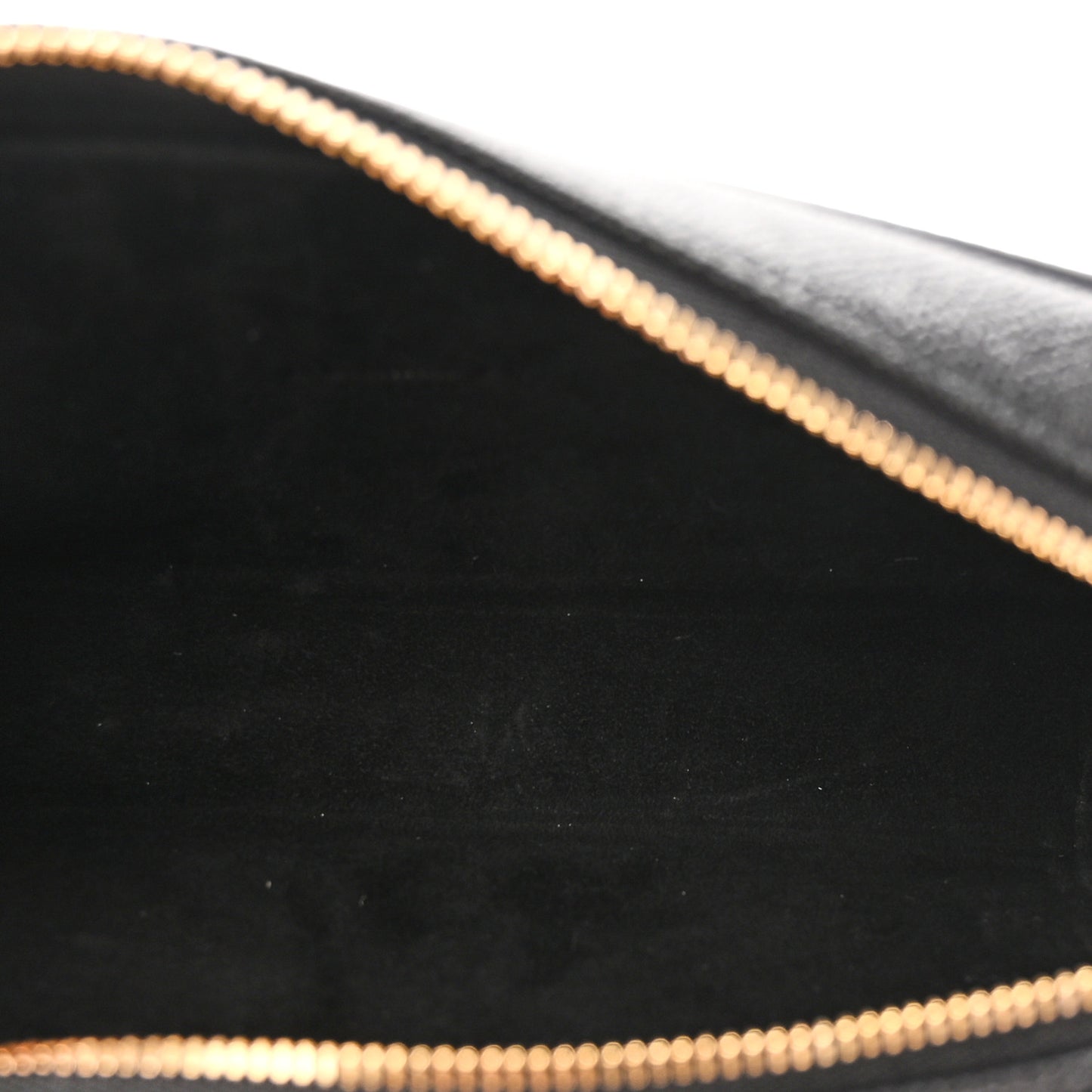 Grained Calfskin Caro Double Pouch Black