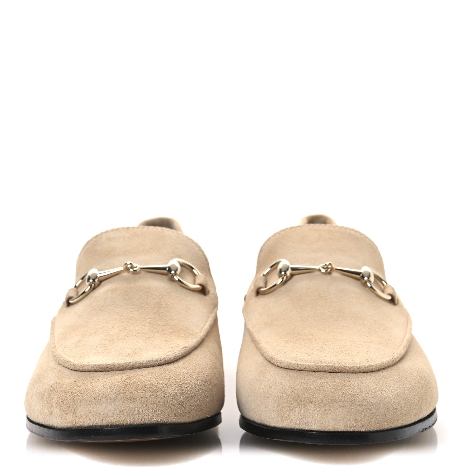 Gucci Suede Horsebit Womens Jordaan Loafers 39.5 Pink Sand 3 of 11