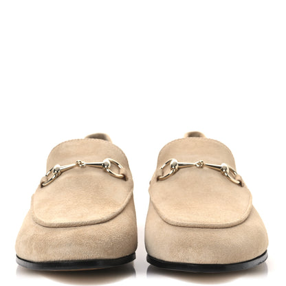 Gucci Suede Horsebit Womens Jordaan Loafers 39.5 Pink Sand 3 of 11