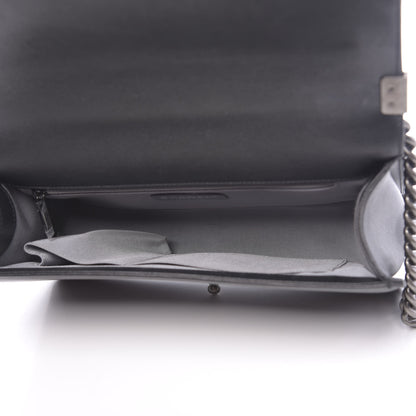 Chanel Metallic Calfskin Quilted New Medium Boy Flap Black 5 of 11