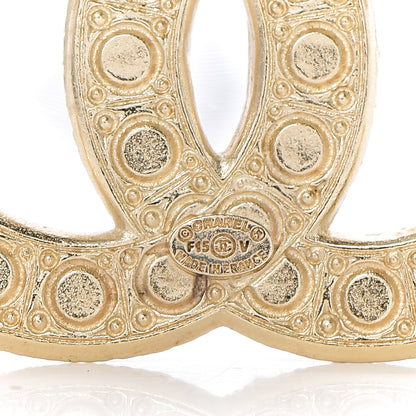 Chanel Pearl CC Brooch Gold 3 of 3