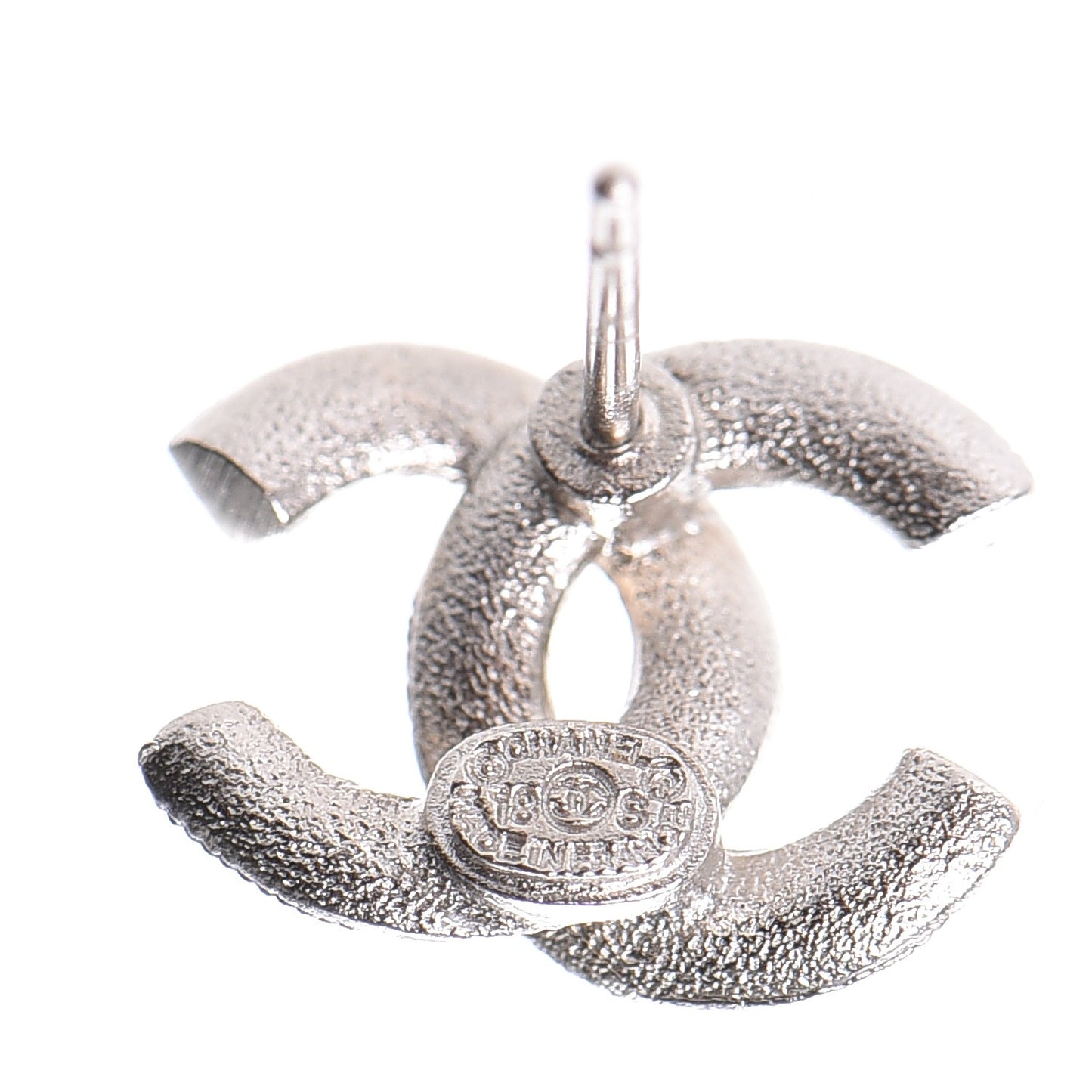 Crystal CC Earrings Silver
