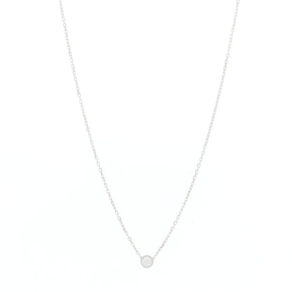 Cartier 18K White Gold Diamond LM D'Amour Pendant Necklace 1 of 4